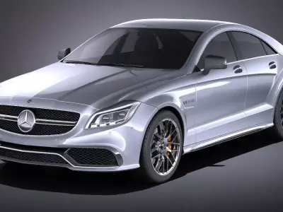 Mercedes Benz CLS63 AMG 2015 VRAY 3D model