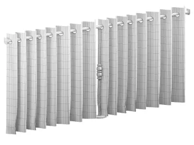 Cafe curtain 3D model