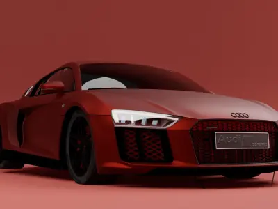 Car Audi R8 V10  3D model