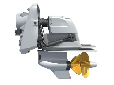 Boat Engine 3D model