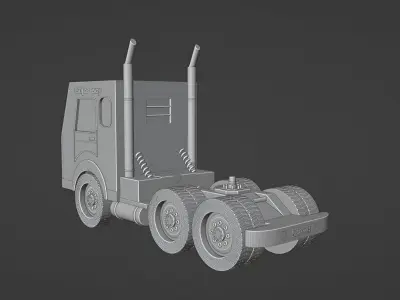3D Truck model without trailer 3D model