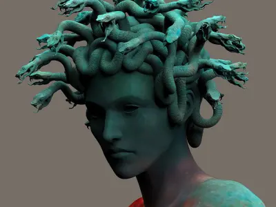 Gorgona Meduza  3D print model