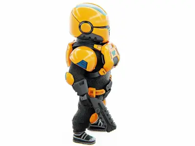 TOON TROOPER AHILON Rigged for Unreal Engine - Unity - MIXAMO 3D model