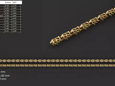 Turkish chain 21 3D print model