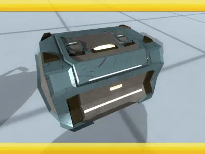 Sci-Fi Chest Pack Free low-poly 3D model