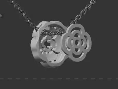 CHANEL - EXTRAIT DE CAMELIA - NECKLACE 3D print model