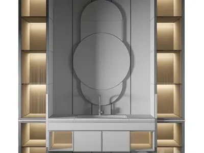 Luxury Bathroom 307 3D model