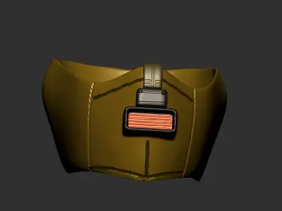 gas mask helmet scifi high poly sculpt 3d printable  3D model buy