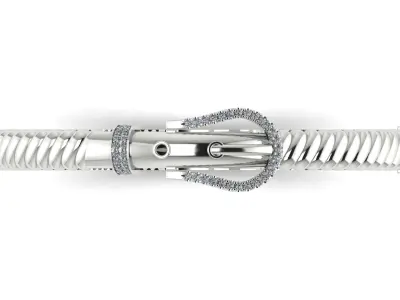 Buckle belt Bracelet 3D print model