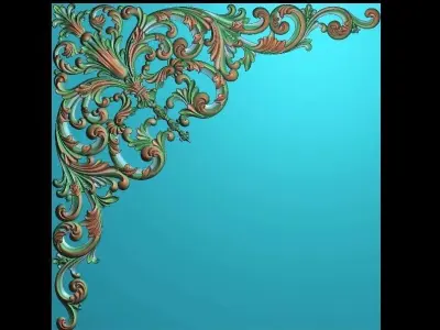 3d model of flowers and leaves 3D print model