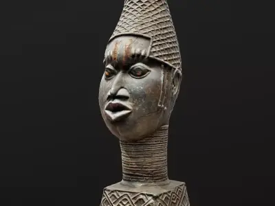 Uhunmwu elao oghe Iyoba- Queen Mother Idia II Low-poly 3D model