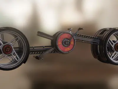 Modulator - cyberpunk Electric motorbike 3D model