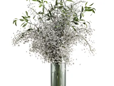bouquet set 3D model buy