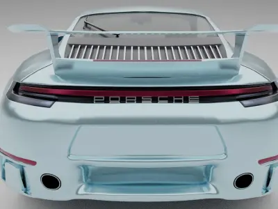 Porsche 911 Carrera S 2020 Low-poly 3D model