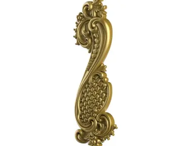 baluster rose 3D model