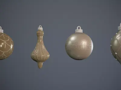 Christmas Ornaments 3D model