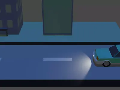 car and road 3D print model