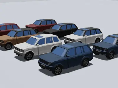 Range Rover Low-poly 3D model