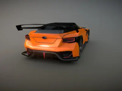 Subaru Viziv GT Low-poly 3D model