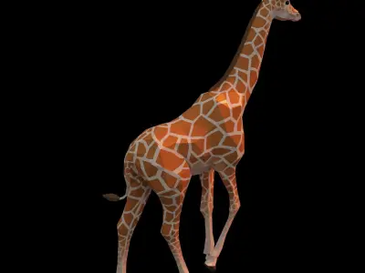 Low-poly Girrafe giraffe Low-poly 3D model