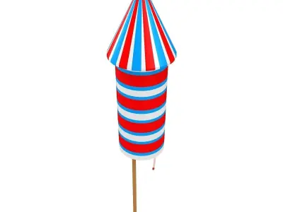 Firework Rocket Collection 3D model