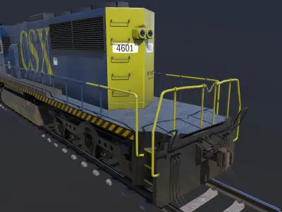 Locomotive Engine 3D model