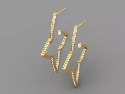 Star Earings 3D print model