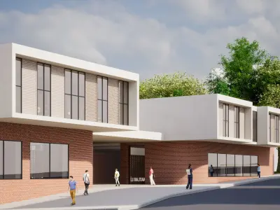 High School Building Revit Project 3D model