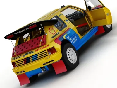 Peugeot 205 T16 Grand Raid 3D model