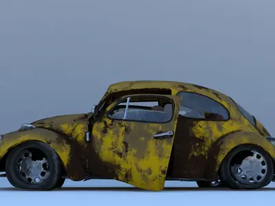 old beetle car 3D model