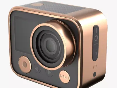 Action camera 3D model