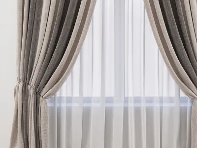 Set 49 Curtains 3D model