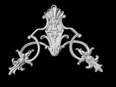 Central decor ornament for furniture 3D model 540