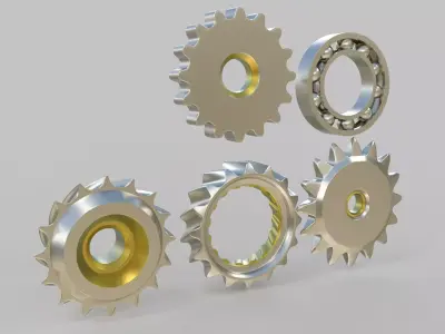 Gear pack 3D model