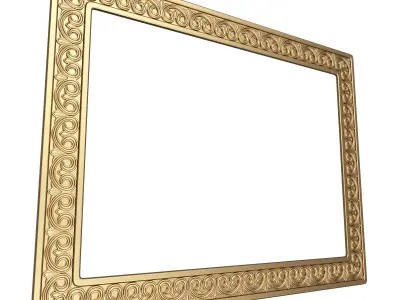 Classic Frame 023 Low-poly 3D model