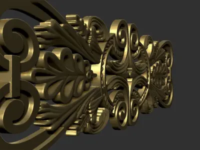 Carved decor onlay 3D print model