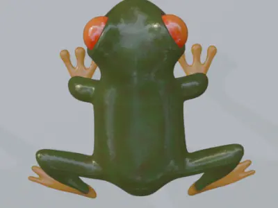 Tree Frog Model 3D model