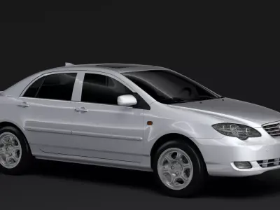 BYD F3 2016 3D model