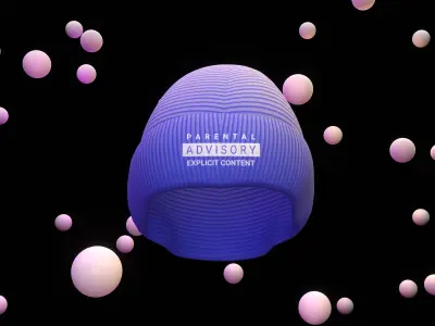 Beanie Hat Low-poly 3D model