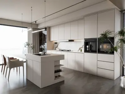 Kitchen Modern interior 101 3D model