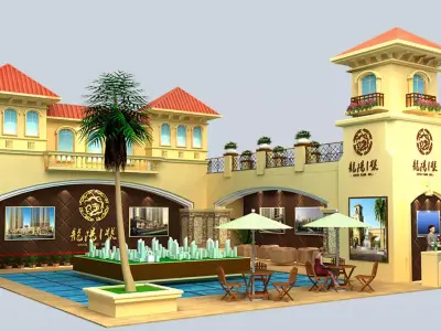 Booth - Area - 12X12-3DMAX2009-03 3D model