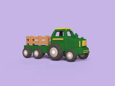 Farm Tractor 3D print model