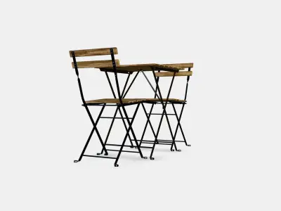 TARNO table2 chairsoutside 3D model