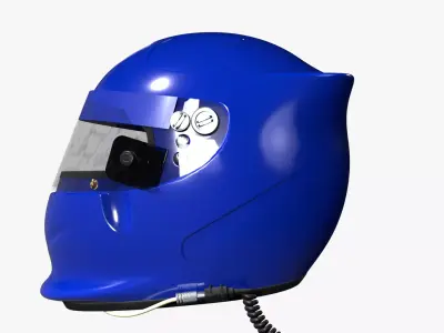 Bieffe Aero Racing Helmet 3D model