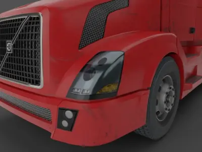 Volvo VNL truck 2014 Low-poly 3D model