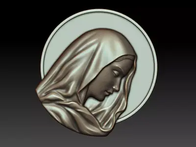 Virgin Mary 9 3D print model