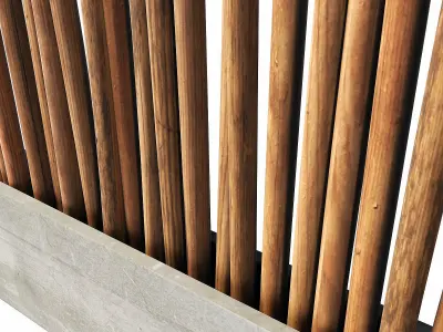 Screen branch thin decor n6 3D model