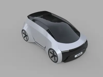 Autonomous Compact MPV EV 3D model