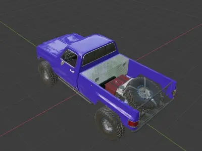 Chevy Squarebody Rock Crawler Low-poly 3D model
