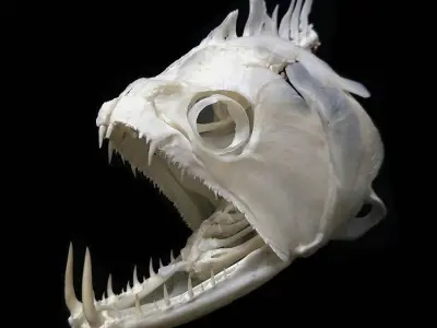 Payara Fish Vampire Fish Skull Head 3D print model